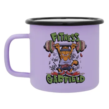 Garfield Fitness, Κούπα Μεταλλική εμαγιέ ΜΑΤ Light Pastel Purple 360ml