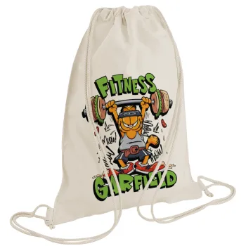 Garfield Fitness, Τσάντα πλάτης πουγκί GYMBAG natural (28x40cm)