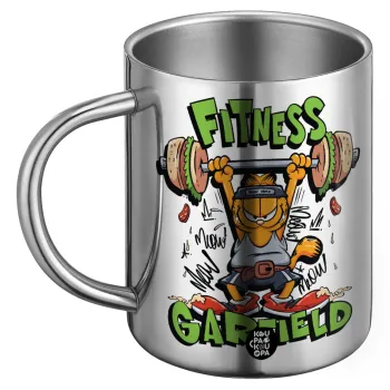 Garfield Fitness, Ανοξείδωτη Μεταλλική Κούπα 450ml - Διπλού Τοιχώματος