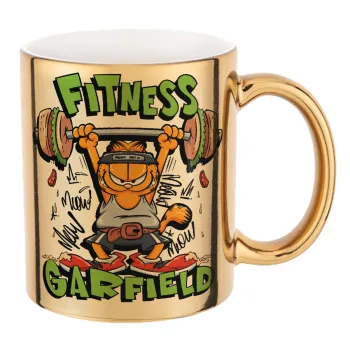 Garfield Fitness, Mug ceramic, gold mirror, 330ml