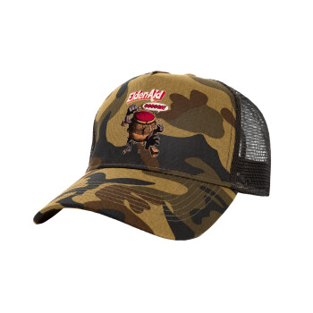 Elden-Aid, Elden Ring inspired , Καπέλο Ενηλίκων Structured Trucker, με Δίχτυ, (παραλλαγή) Army (100% ΒΑΜΒΑΚΕΡΟ, ΕΝΗΛΙΚΩΝ, UNISEX, ONE SIZE)