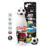 Soccer Metal mug thermos, double wall, 550ml