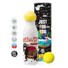 Tennis ball Metal mug thermos White, double wall, 550ml
