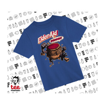 Elden-Aid, Elden Ring inspired , Παιδικό T-Shirt ΜΠΛΕ από 100% βαμβάκι, για κάθε μέρα. Vegan & OEKO-TEX πιστοποιημένο.