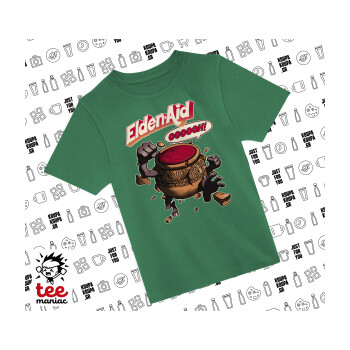 Elden-Aid, Elden Ring inspired , Άνετο παιδικό T-Shirt ΠΡΑΣΙΝΟ από 100% βαμβάκι, για κάθε μέρα. Vegan & OEKO-TEX πιστοποιημένο.