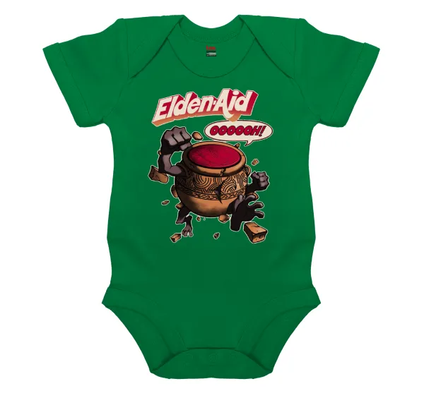 Elden-Aid — Βρεφικό φορμάκι μωρού, ΠΡΑΣΙΝΟ, 100% Organic Cotton, κοντομάνικο