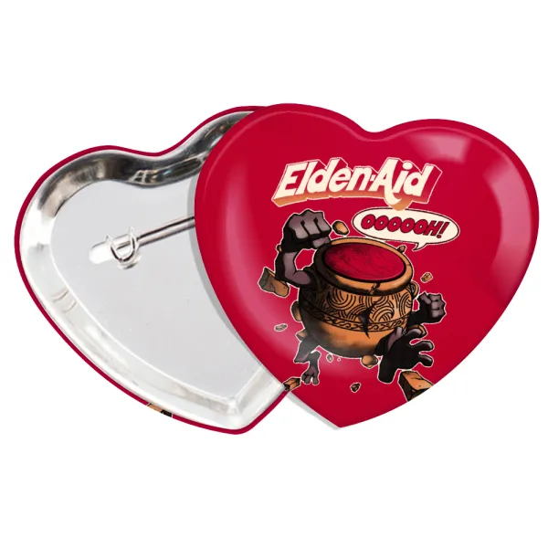 Elden-Aid — Heart pin badge (57x52mm)