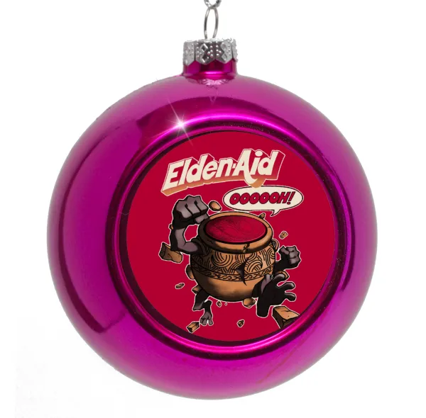 Elden-Aid — Purple Christmas tree ornament bauble 8cm