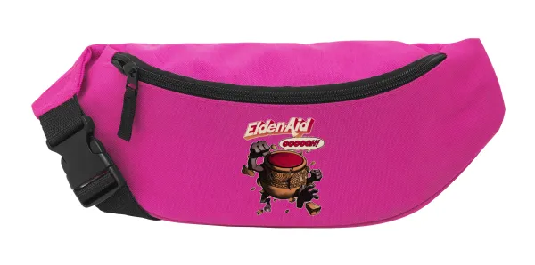Elden-Aid — Unisex waist bag (banana) in PINK color with 2 pockets