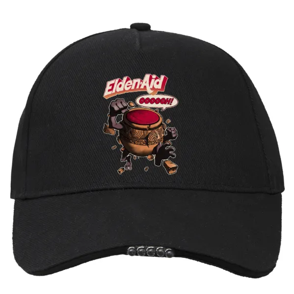 Elden-Aid — Work & Activity LED Light Cap – Perfect for Night & Low Light Conditions (100% COTTON, ADULT, UNISEX)
