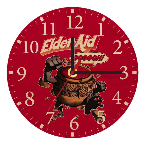 Elden-Aid — Wooden plywood wall clock (20cm)