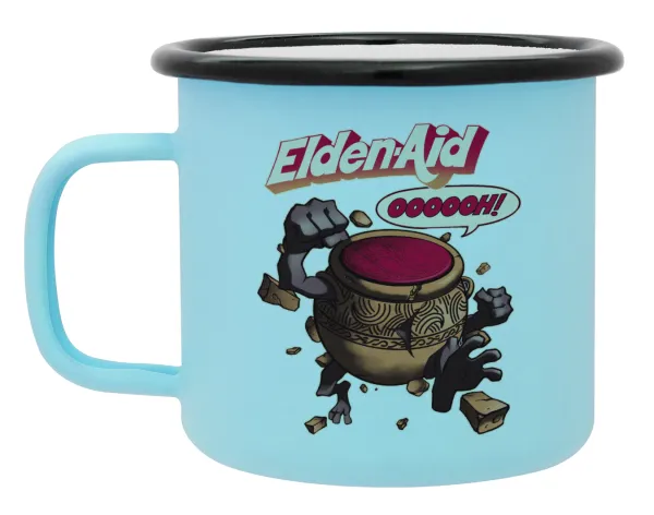 Elden-Aid — Κούπα Μεταλλική εμαγιέ ΜΑΤ σιέλ 360ml