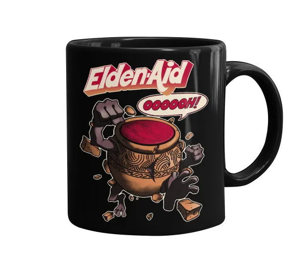 Elden-Aid — Κούπα Μαύρη, κεραμική, 330ml