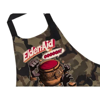 Elden-Aid, Elden Ring inspired , Ποδιά Σεφ με τσέπες, Βαμβακερή, Camouflage (ΕΝΗΛΙΚΩΝ, 100% COTTON)