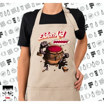 Elden-Aid, Elden Ring inspired , Ποδιά μακριά Σεφ ολόσωμη με τσέπες SAND (ΕΝΗΛΙΚΩΝ)