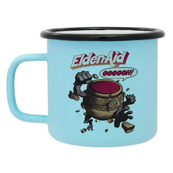 Elden-Aid, Elden Ring inspired , Κούπα Μεταλλική εμαγιέ ΜΑΤ σιέλ 360ml