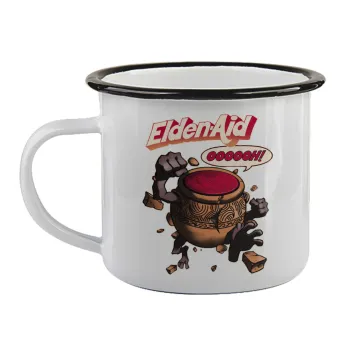 Elden-Aid, Elden Ring inspired , Κούπα εμαγιέ με μαύρο χείλος 360ml