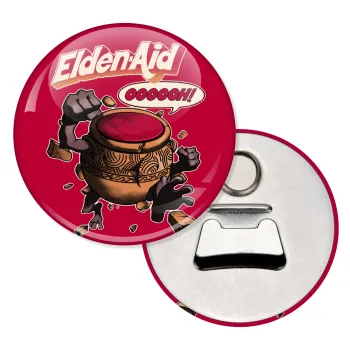 Elden-Aid, Elden Ring inspired , Μαγνητάκι και ανοιχτήρι μπύρας στρογγυλό διάστασης 5,9cm