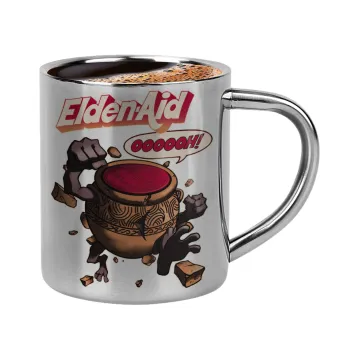 Elden-Aid, Elden Ring inspired , Double-wall metal cup for espresso (220ml)