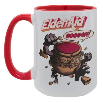 Elden-Aid, Elden Ring inspired , Κούπα Mega 15oz, κεραμική Κόκκινη, 450ml