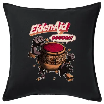 Elden-Aid, Elden Ring inspired , Sofa cushion black 50x50cm includes filling