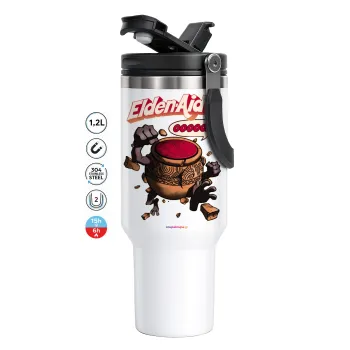 Elden-Aid, Elden Ring inspired , Mega Tumbler με καπάκι, διπλού τοιχώματος (θερμό) 1,2L