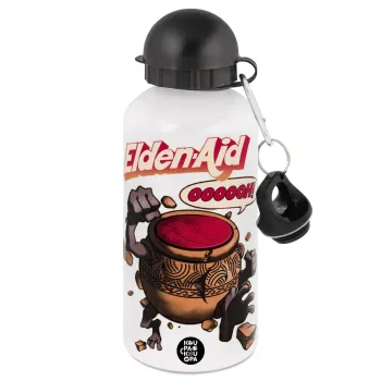 Elden-Aid, Elden Ring inspired , Metal water bottle, White, aluminum 500ml