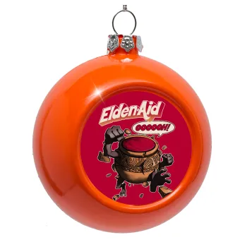 Elden-Aid, Elden Ring inspired , Στολίδι Χριστουγεννιάτικη μπάλα δένδρου Πορτοκαλί 8cm