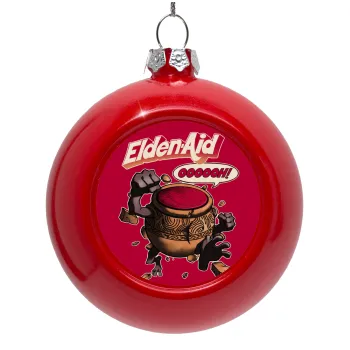 Elden-Aid, Elden Ring inspired , Red Christmas tree ornament bauble 8cm