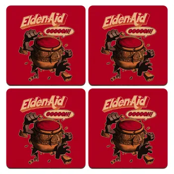 Elden-Aid, Elden Ring inspired , ΣΕΤ x4 Σουβέρ ξύλινα τετράγωνα plywood (9cm)