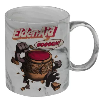 Elden-Aid, Elden Ring inspired , Κούπα κεραμική, marble style (μάρμαρο), 330ml