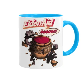 Elden-Aid, Elden Ring inspired , Κούπα χρωματιστή γαλάζια, κεραμική, 330ml