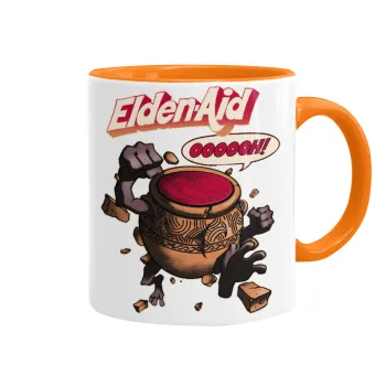 Elden-Aid, Elden Ring inspired , Κούπα χρωματιστή πορτοκαλί, κεραμική, 330ml