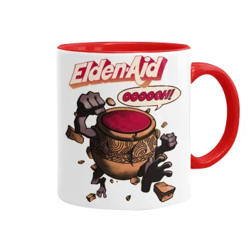 Elden-Aid, Elden Ring inspired , Mug colored red, ceramic, 330ml