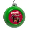 Green Christmas tree ornament bauble 8cm