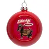 Red Christmas tree ornament bauble 8cm