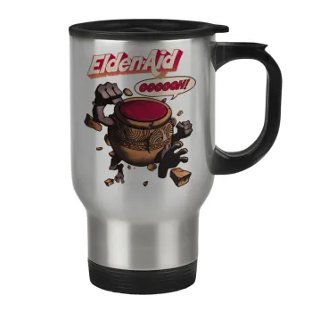 Elden-Aid, Elden Ring inspired , Κούπα ταξιδιού ανοξείδωτη με καπάκι, διπλού τοιχώματος (θερμό) 450ml