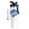 Mega Stainless steel Tumbler with lid, double wall 1,2L