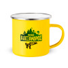Yellow Enamel Metallic Cup 360ml