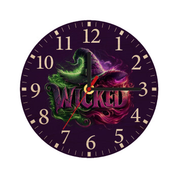 Wicked, Ρολόι τοίχου ξύλινο plywood (20cm)