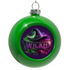 Green Christmas tree ornament bauble 8cm