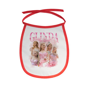 Wicked Glinda, Σαλιάρα μωρού αλέκιαστη με κορδόνι Κόκκινη