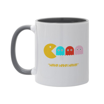 Pacman waka waka waka, Mug colored grey, ceramic, 330ml