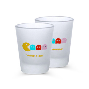 Pacman waka waka waka, Σφηνοπότηρα γυάλινα 45ml του πάγου (2 τεμάχια)