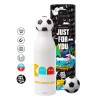 Soccer Metal mug thermos, double wall, 550ml