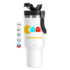 Mega Stainless steel Tumbler with lid, double wall 1,2L