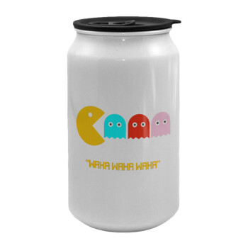 Pacman waka waka waka, Κούπα ταξιδιού μεταλλική με καπάκι (tin-can) 500ml