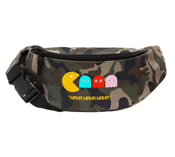 Pacman waka waka waka — Unisex waist bag (banana) in Jungle camouflage color with 2 pockets