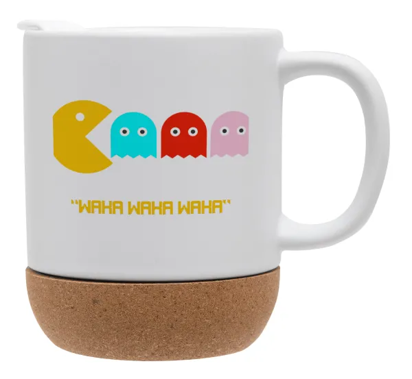 Pacman waka waka waka — Ceramic coffee mug Cork (MAT), 330ml