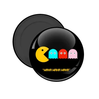 Pacman waka waka waka, Μαγνητάκι ψυγείου στρογγυλό διάστασης 5cm